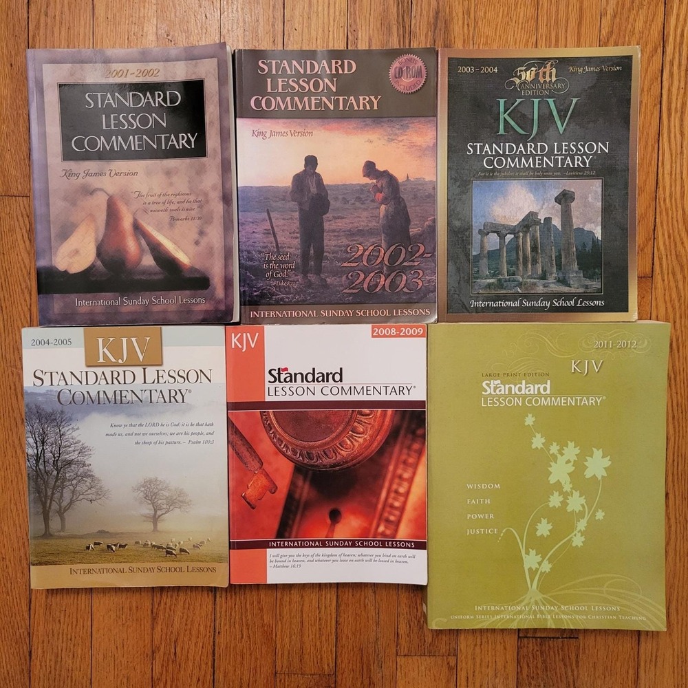 6 Standard Lesson Commentary KJV International Sunday School Lessons 2001-2012
